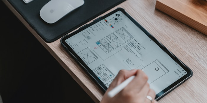 Brand identity design materials