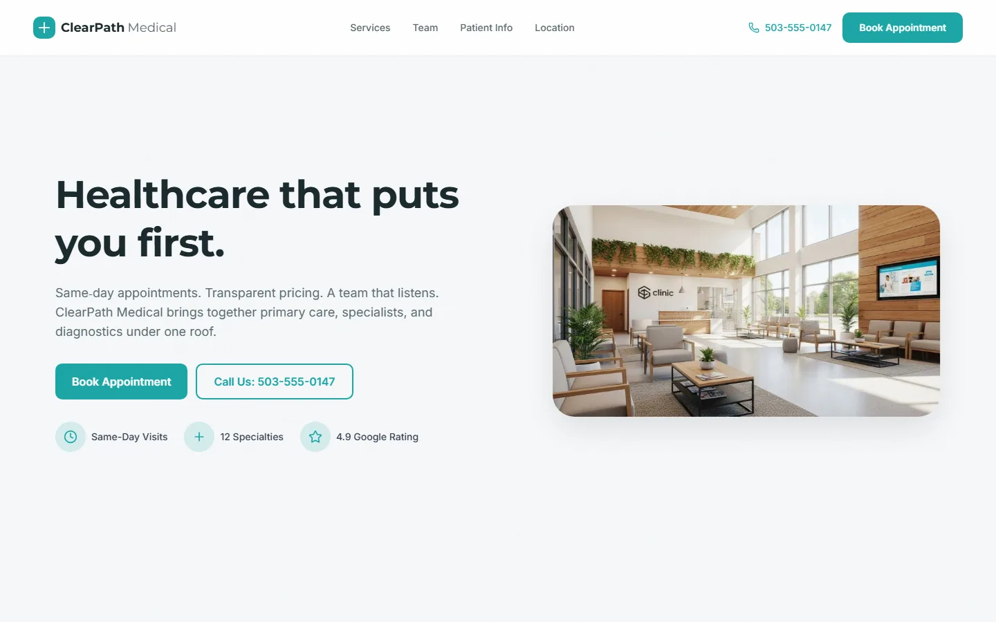 ClearPath Medical — Healthcare Website